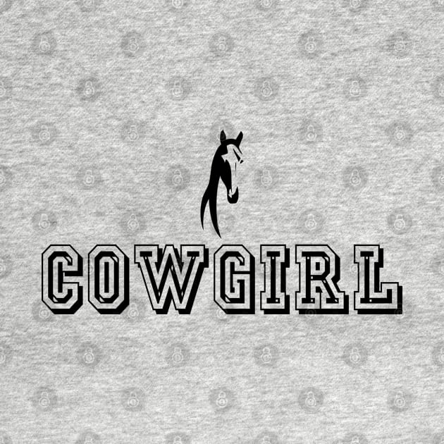 Cowgirl text with Horse face - Special by 1Y_Design